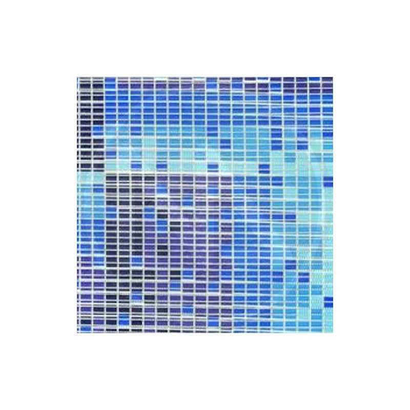 NONSKID SPONGE PIN STRIPED "QUADRETTI BLU" SOFTY MAURER