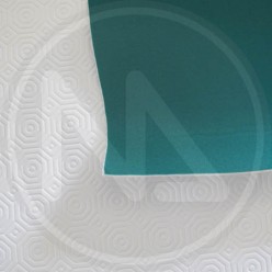 RUBBER TABLECLOTH "MOLLETTONE" WHITE AND GREEN MAURER