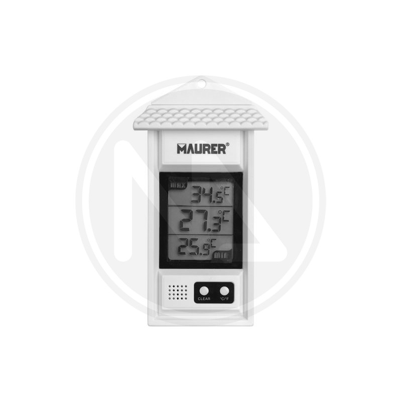 WALL PVC DIGITAL THERMOMETER "MIN-MAX" MAURER