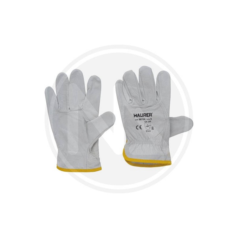 GRAIN LEATHER GLOVES "DRIVER" MAURER