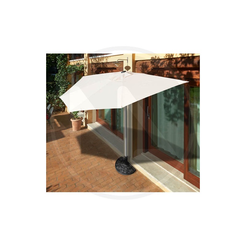 WALL SEMICIRCLE UMBRELLA "TARRAGONA" PAPILLON