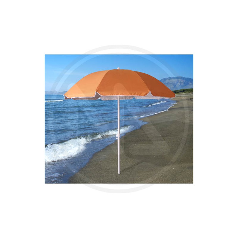 BEACH UMBRELLA POLY WITH ONE COLOUR Ø 200 MM. PAPILLON