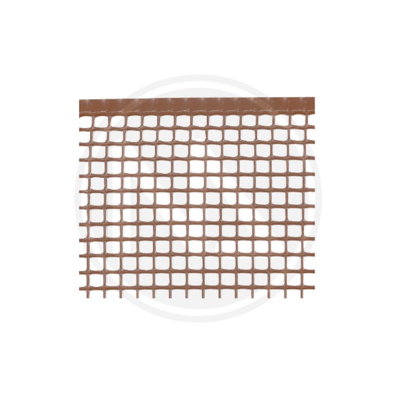 BROWN PVC WOVEN NET WITH SQUARED MESH PAPILLON