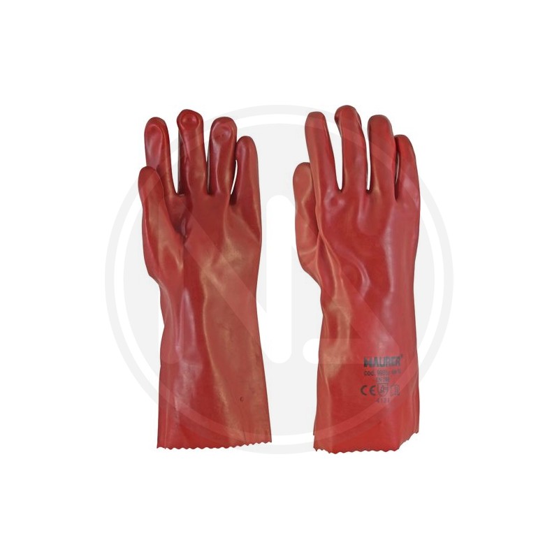 100% PVC GLOVEX "ROSSO" MAURER