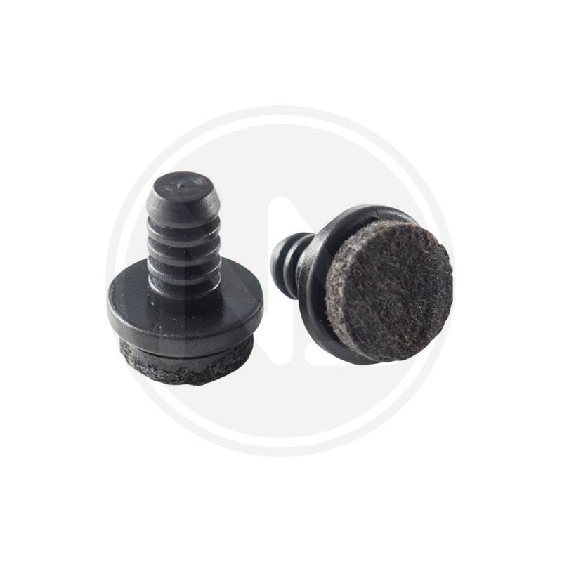 ROUND INTERNAL RUBBER TIP AT MUSHROOM-SHAPED OBJECT WITH FELT MAURER