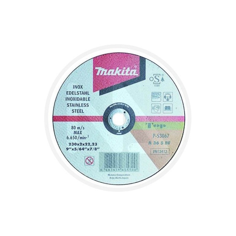 MOLA ABRASIVA Ø 230 MM. PER ACCIAIO INOX MAKITA