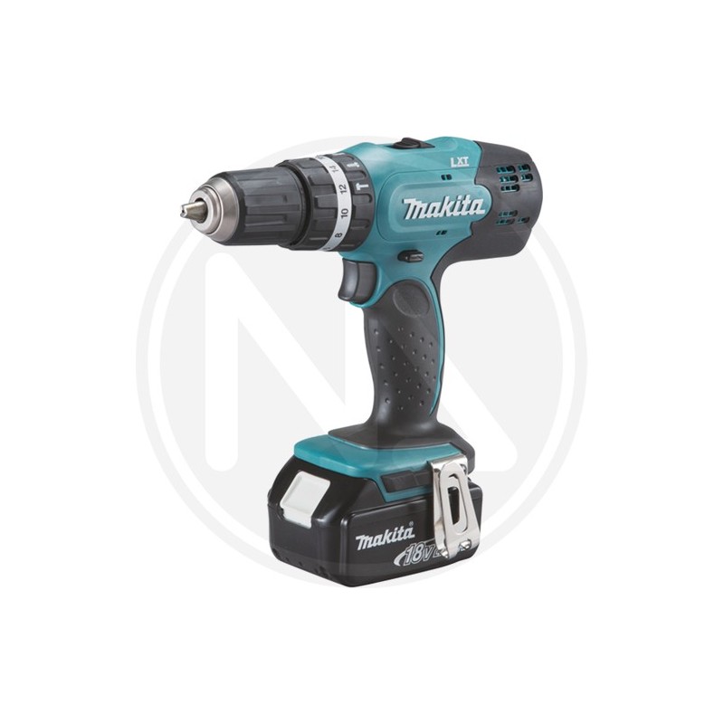 CORDLESS IMPACT DRILL WITH LITHIUM BATTERY "dHP 453RFE" MAKITA