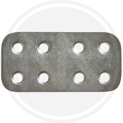 PIASTRA PER TRAVI DIRITTA ZINCATA BIANCA L 30ZB