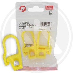 GANCIO PER FUNE ELASTICA IN plastica