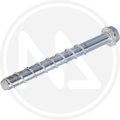 zincplated screws for concrete TE flat flared head
