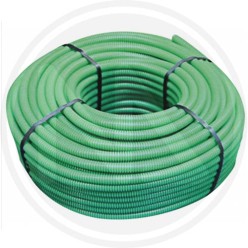 GREEN pvc corrugate tube for electric cables