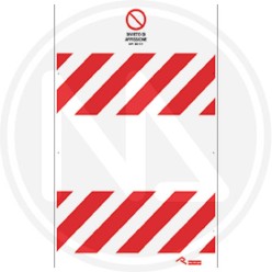 CONSTRUCTION SITE FENCE PANEL "NO POSTING"