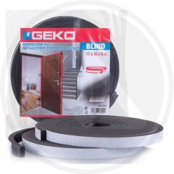 Self-adhesive black RUBBER cold weather strip for SECURITY DOORS