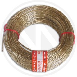 fune PER STENDIBIANCHERIA in acciaio ottonato-pvc