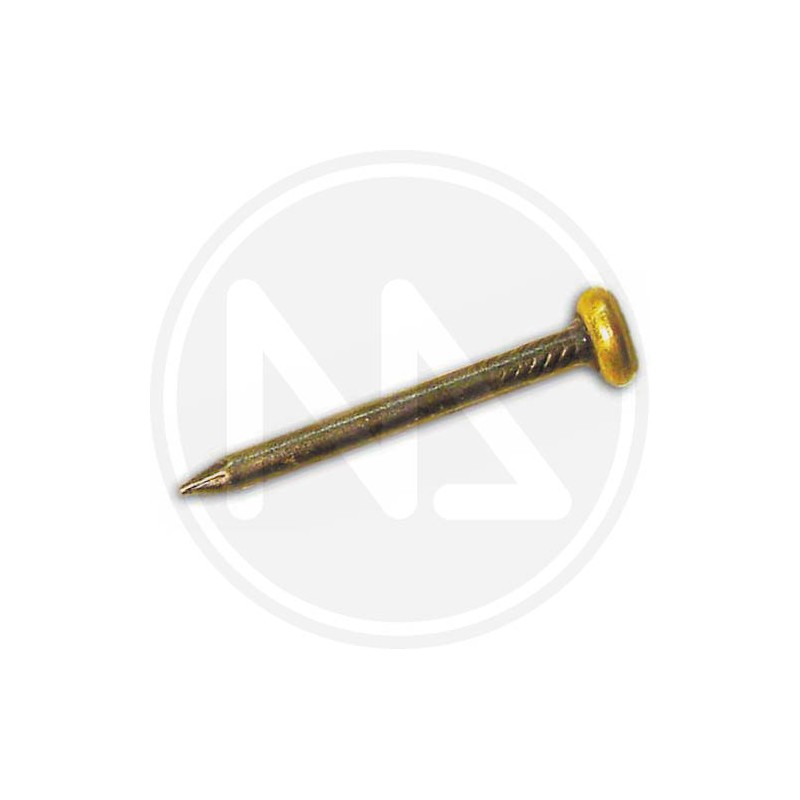 steel nails brass head