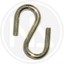 BRASSED "s" chain links for picture frame stands