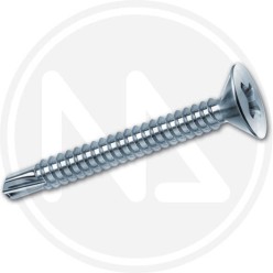 Zincplated sfdrilling  metal screws cr flat head 3,9 mm drillex