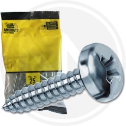 GALVANIZED SELF-TAPPING TC SCREWS for metal IN BLISTER