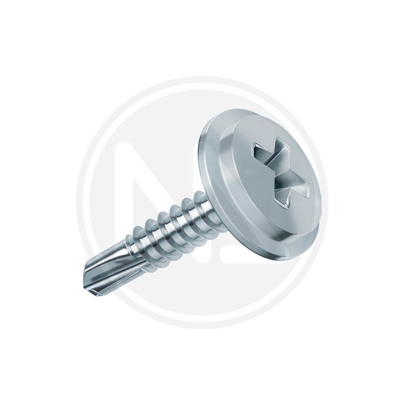 ZINCPLATED SFDRILLING metal screws CR flange HEAD 4,2 MM