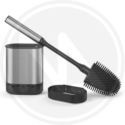 STEEL/PLASTIC BRUSH HOLDER "cleany inox" METALTEX