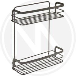 CESTELLO 2 PIANI "ORIGIN LAVA" METALTEX