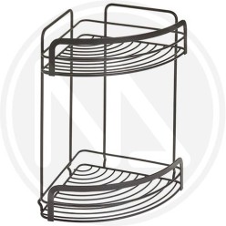 CORNER BASKET 2 TIERS "ORIGIN LAVA" METALTEX