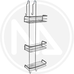 SHOWER SUPPORT with HOOK 3 levels "ORIGIN LAVA" METALTEX