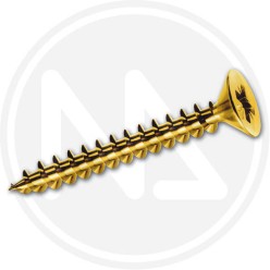 BRASSPLATED WOOD screws CR FLAT HEAD 3 MM PANELVIT