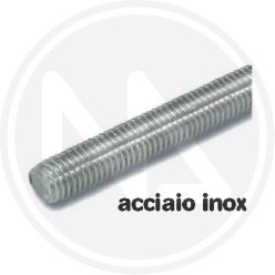 barra filettata in acciaio inox 1 mt.