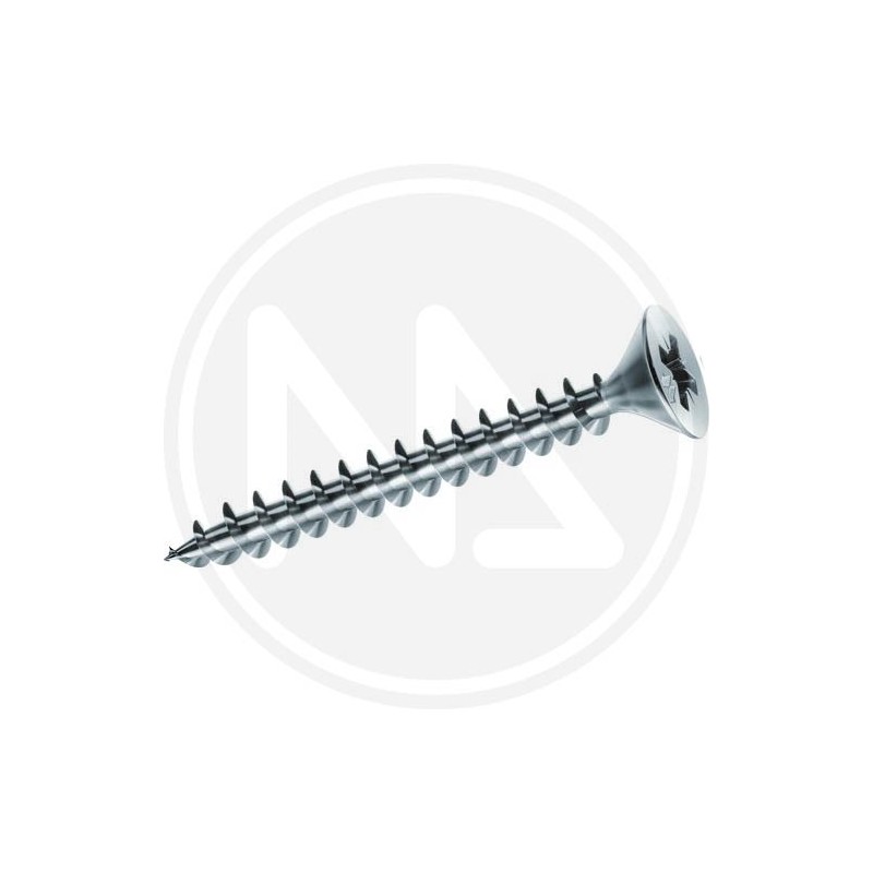 ZINCPLATED CHIPBOARD SCREWS CR FLAT HEAD 2,5 MM.