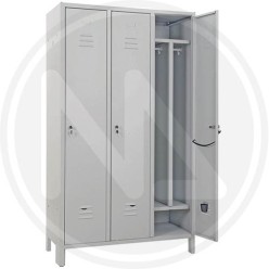 DIRTY-CLEAN SLIM METAL WARDROBE 3 PLACEs + shoes divider