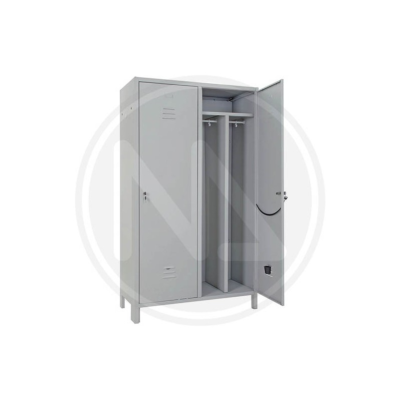 DIRTY-CLEAN METAL WARDROBE 2 PLACES 2 DOORS
