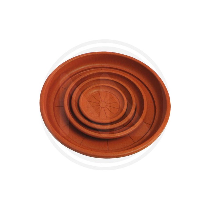 FLOWER ROUND saucer POT "TERRACOTTA"