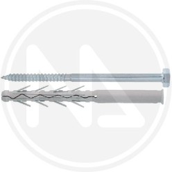 NYLON PLUG extended 4 wings with screw te nd