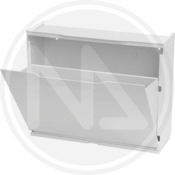 WHITE POLYPROPYLENE MODULAR RACK SHOE "UNIKA"
