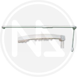 SCORRITENDA fisso in ALLUMINIO con curvE