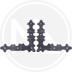 piastra di rinforzo IN FERRO BATTUTO NERO 310