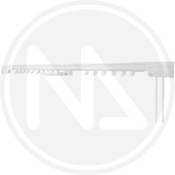 WHITE STEEL EXTENSIBLE CURTAIN RODS "IM 5" mod. VALIANT acrimo