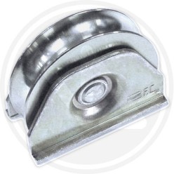 RUOTA PER CANCELLI SUPPORTO APERTO GOLA "U" "FC332"