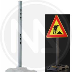 SQUARE PLASTIC POLE "BIG FOOT"