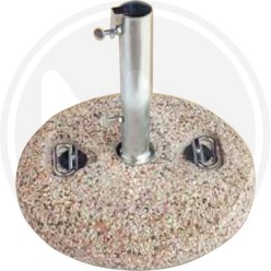 BASE PER OMBRELLONE TONDA IN graniglia CON MANIGLIE