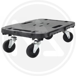 CARRELLO PEDANA PLASTICA con 4 RUOTE