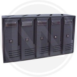 GREY postboxes with elements for internal use "serie c" ALUBOX