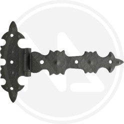 WROUGHT IRON HINGE CURVED WING