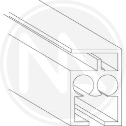 ALUMINIUM CURTAIN ROD "M510"