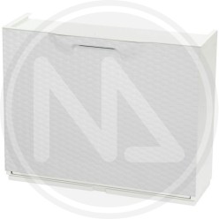 WHITE-white RATTAN POLYPROPILENE MODULAR RACK SHOE "UNIKA"