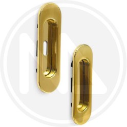 maniglia per porta scorrevole incasso ovale oro