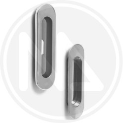 handle for sliding door chrome oval recess