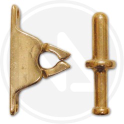 FERMAPORTA A PINZA in ottone