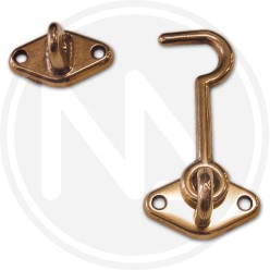 GANCIO DI SICUREZZA in ottone per porta "ds"